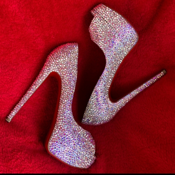 **HP** CHRISTIAN LOUBOUTIN Crystal Pumps - Picture 3 of 15